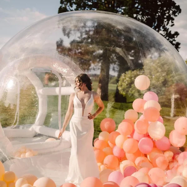 10FT Commercial Grade Bubble Balloon House PVC Bubble Tent for Kids Birthday Party, Weddings, Christmas Party