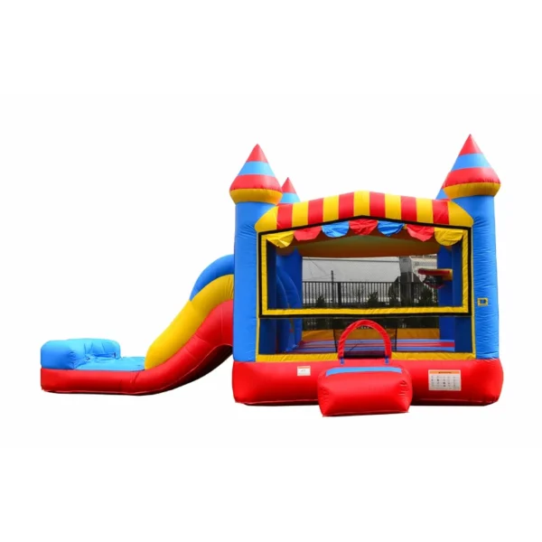 Inflatable Circus Bricks Athletic Slide Bounce House