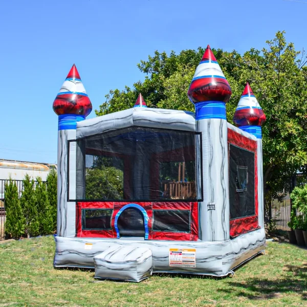 Jump Orange Titanium Commercial Grade Inflatable Bounce House for Kids and Adults (with Blower)